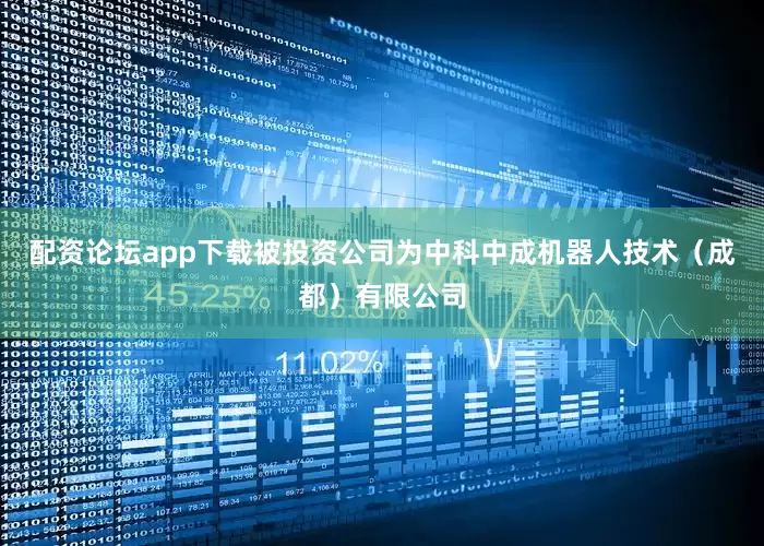 配资论坛app下载被投资公司为中科中成机器人技术（成都）有限公司